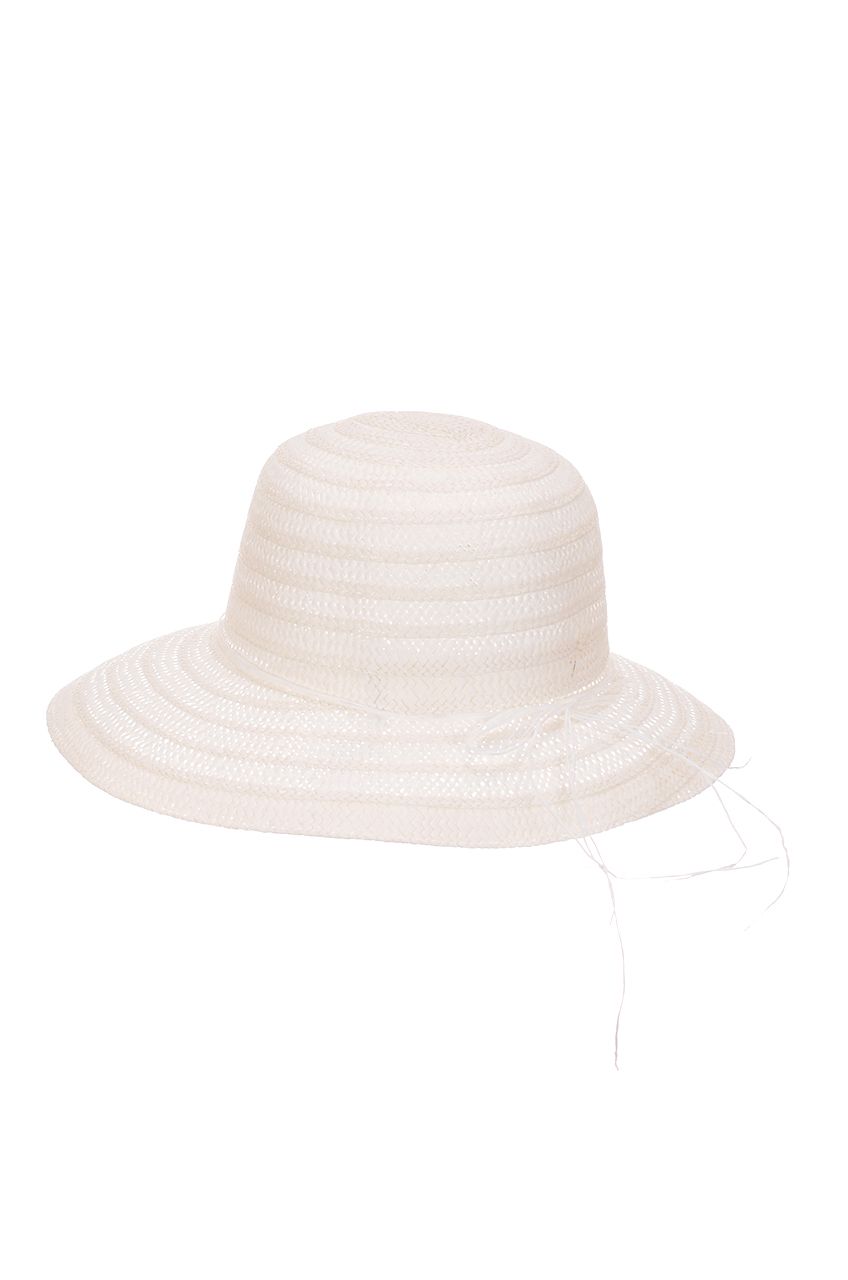 Оптом - Шляпа капор плетенная, поле 8 (см) - B578 - domopta.ru