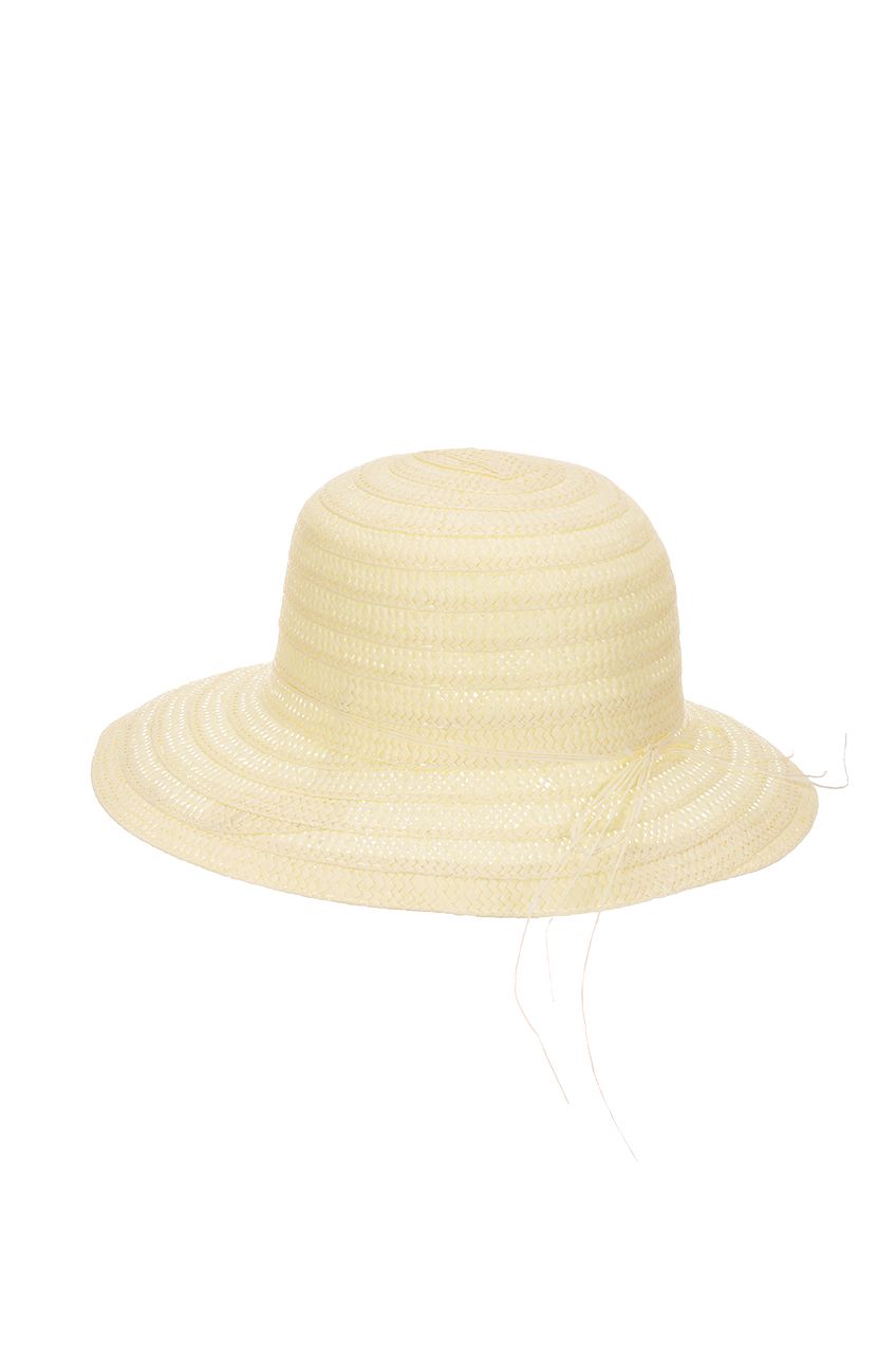 Оптом - Шляпа капор плетенная, поле 8 (см) - B578 - domopta.ru