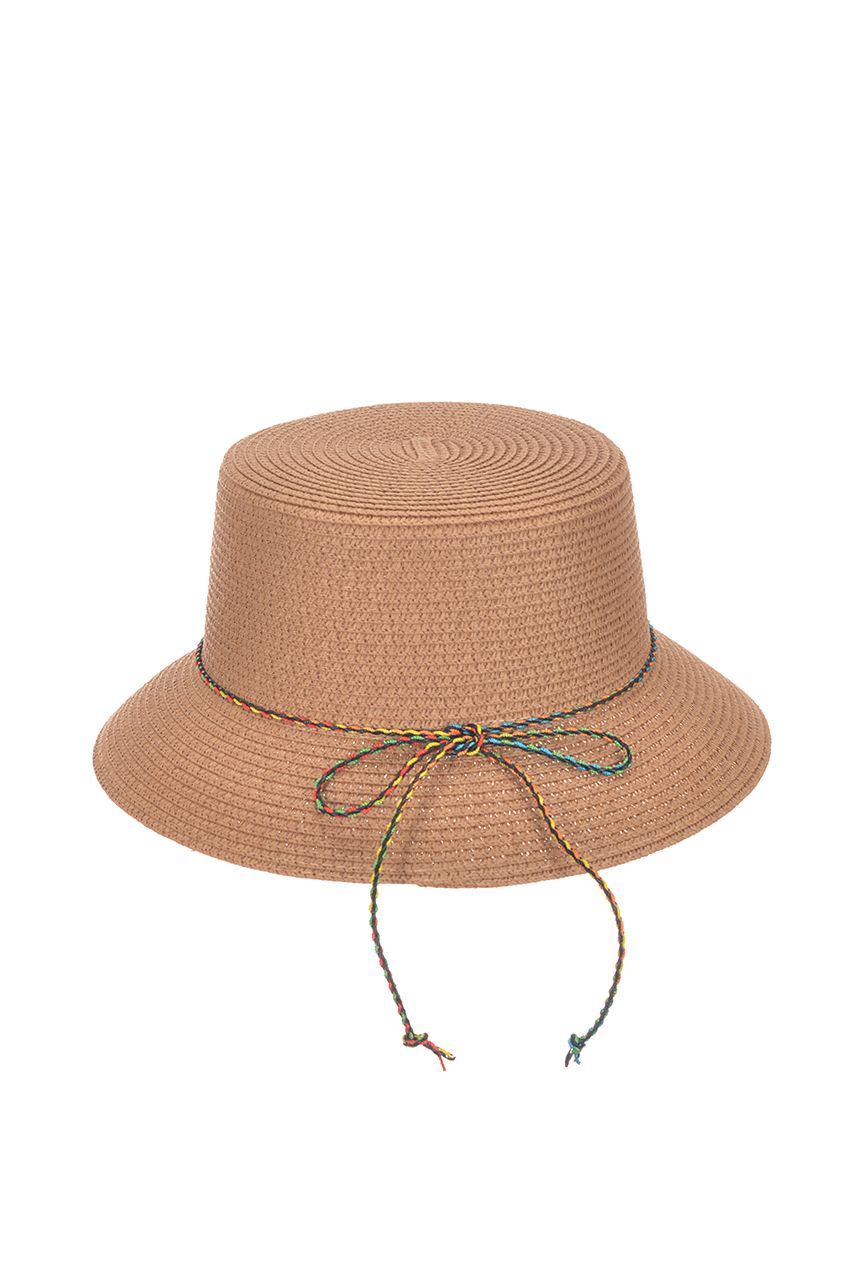 Оптом - Шляпа таблетка, плетенная соломка, поле 6 (см) - B591 - domopta.ru