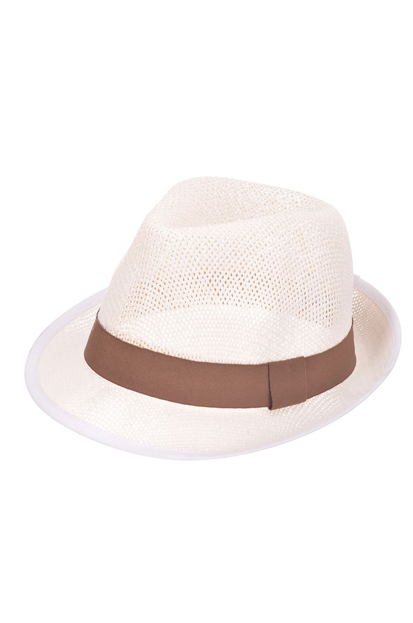Оптом - Шляпа итальянка, плетенная соломка, поле 5 (см) - B618 - domopta.ru