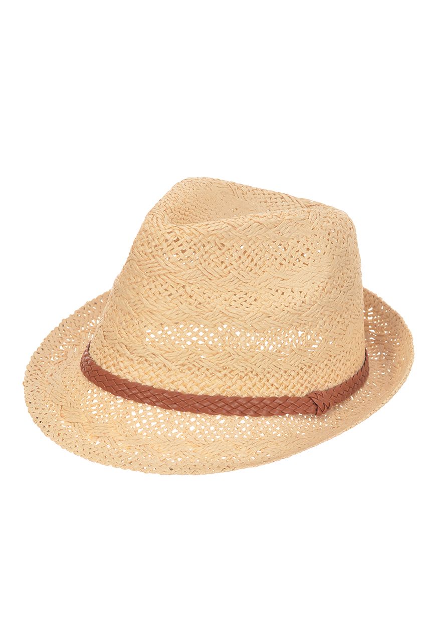 Оптом - Шляпа итальянка, плетенная, натуральная солома, поле 5 (см) - B619-1 - domopta.ru