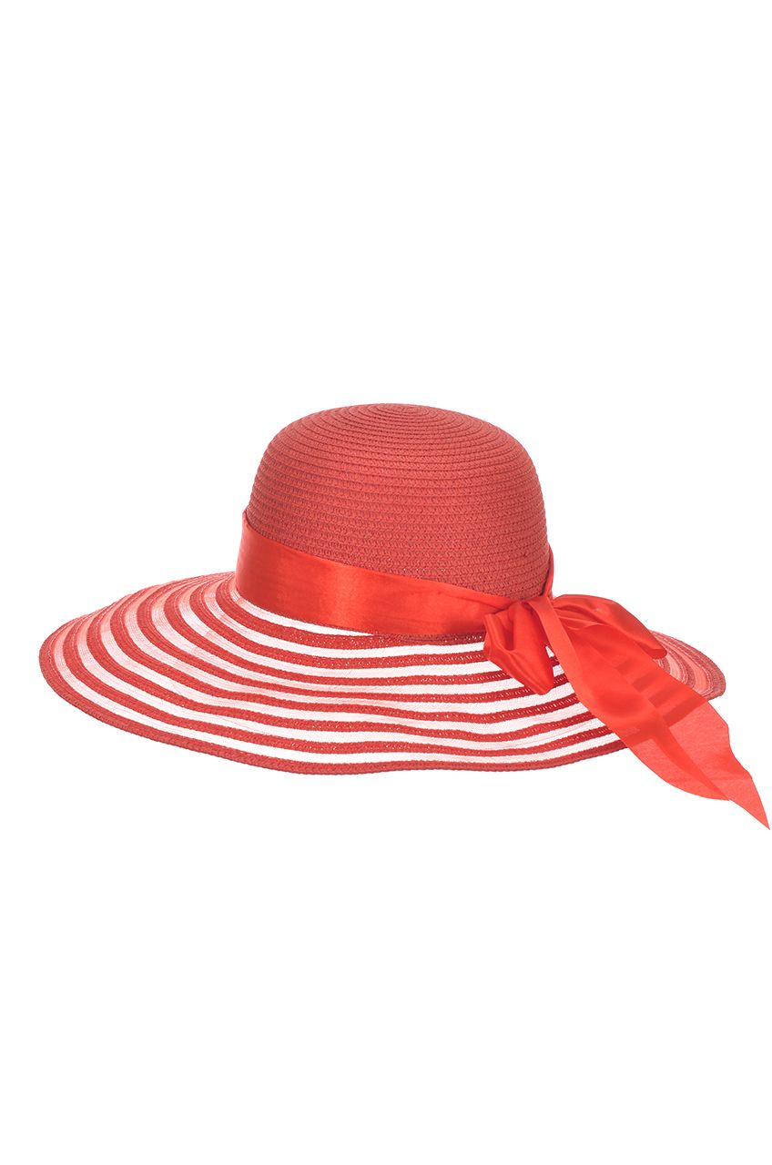 Оптом - Шляпа женская, из плетенной соломки с ажурными вставками, поле 12 (см) - B666 - domopta.ru