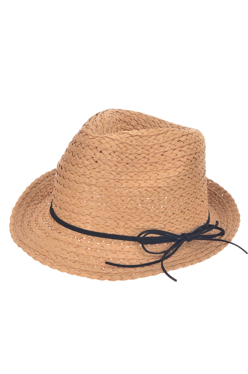Оптом - Шляпа итальянка, из натуральной соломы, поле 4 (см) - B671 - domopta.ru