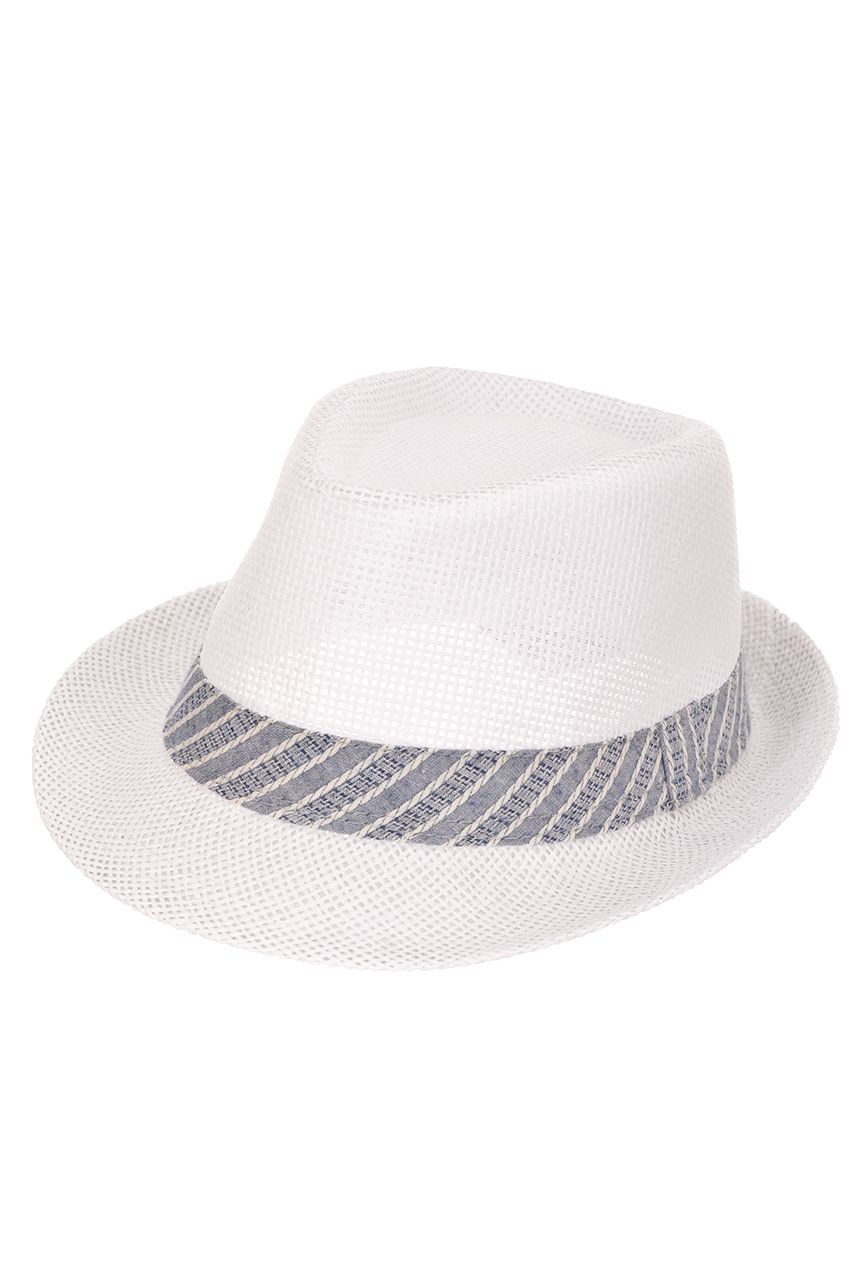 Оптом - Шляпа итальянка, плетенная соломка, поле 5 (см) - B729-7 - domopta.ru