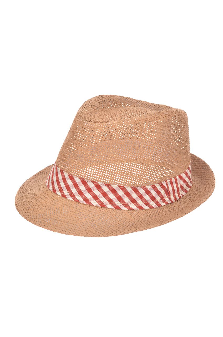 Оптом - Шляпа итальянка, плетенная соломка, поле 5 (см) - B733-2 - domopta.ru