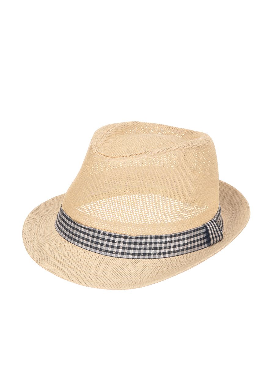 Оптом - Шляпа итальянка, плетенная соломка, поле 5 (см) - B737-3 - domopta.ru