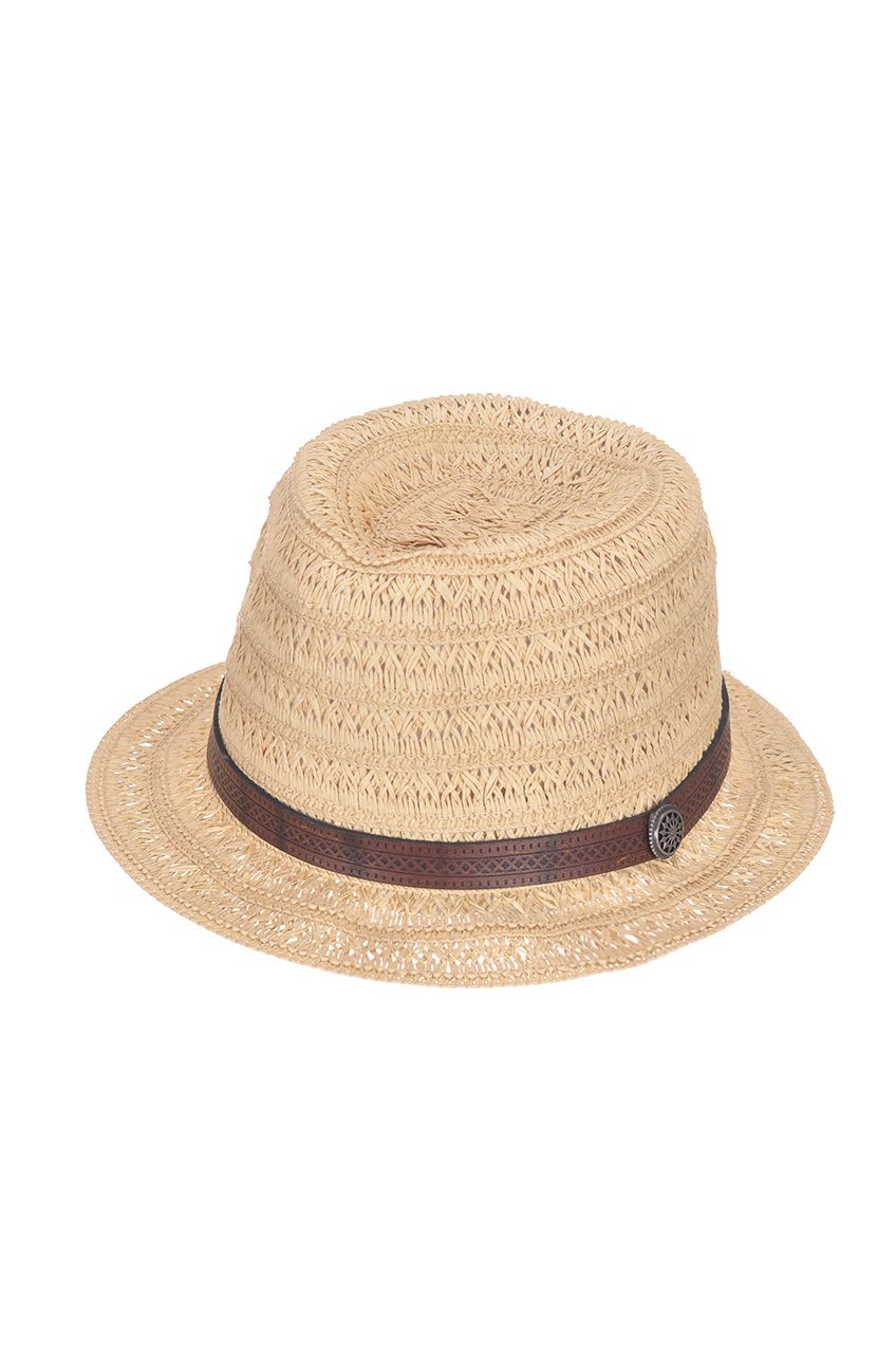 Оптом - Шляпа итальянка, ажурная соломка, с регулятором размера - S724 - domopta.ru